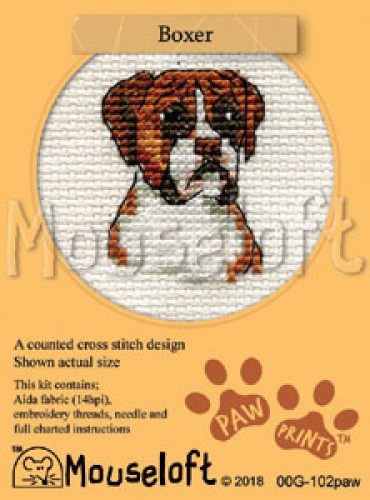 Boxer dog hot sale paw print