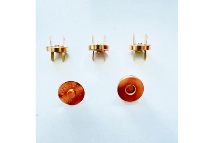 19mm Gold Magnetic Bag Fasteners