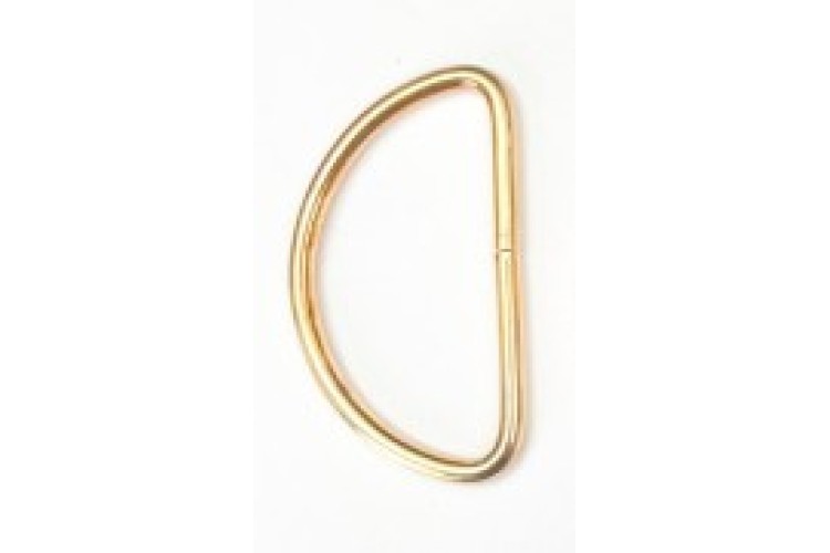 19mm Lightweight Gold D-Rings
