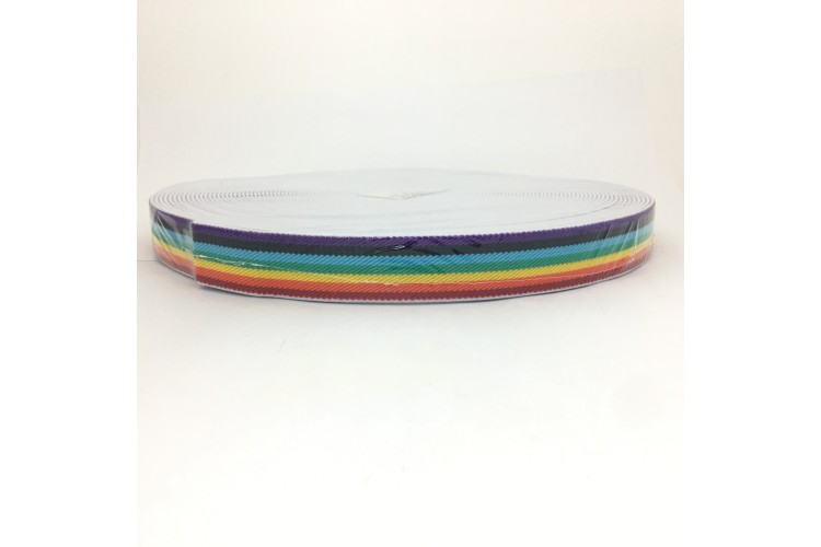 25mm Rainbow Elastic