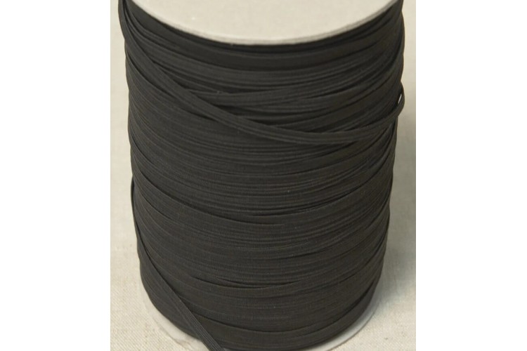 6mm Corded Elastic Black 465C