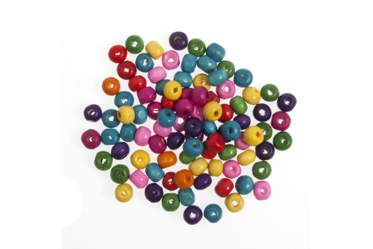 8mm Assorted Wood Beads