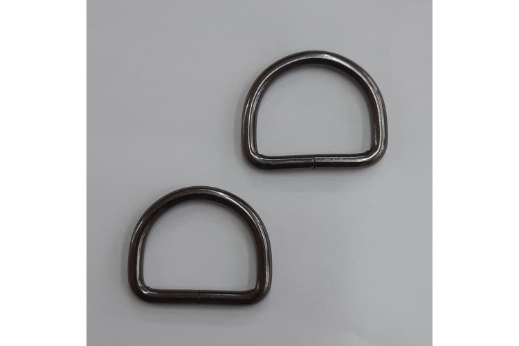 Antique Black D Ring 25mm Metal
