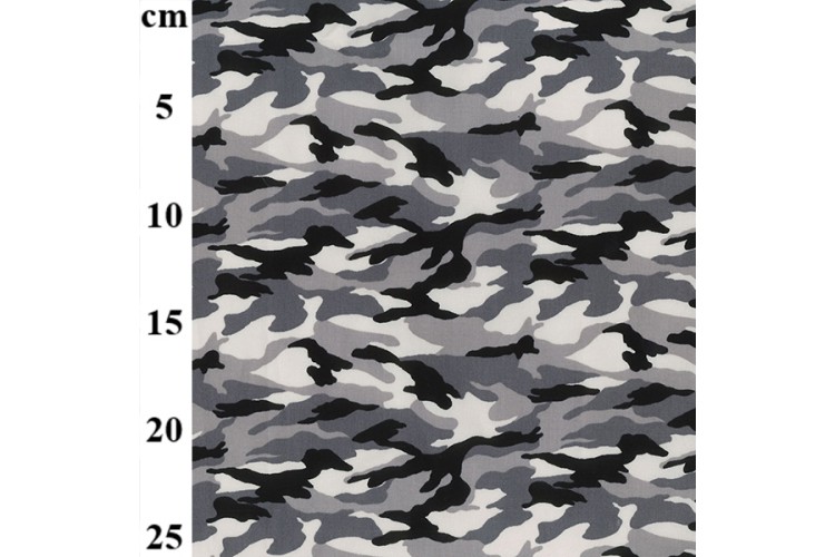 Arctic Camo Cotton Poplin