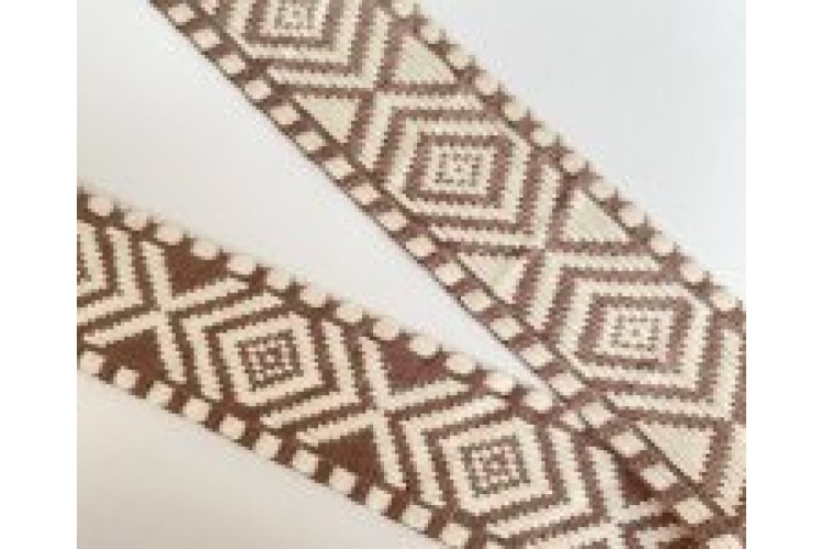 Aztec Woven Braid Beige