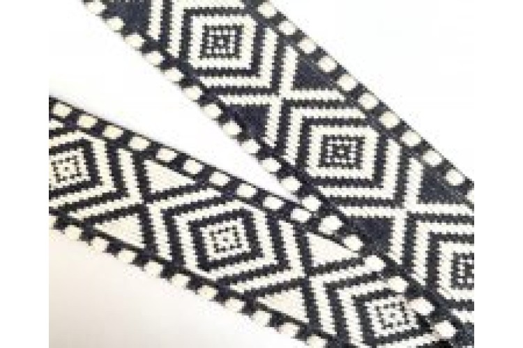 Aztec Woven Braid Black