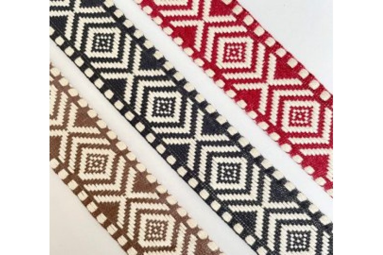 Aztec Woven Braid Red