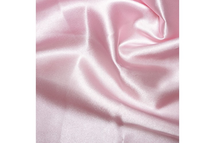 Baby Pink Polyester Satin