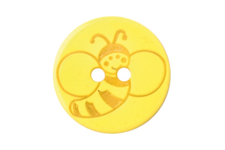 Bee Buttons Yellow 15mm 2B/1952