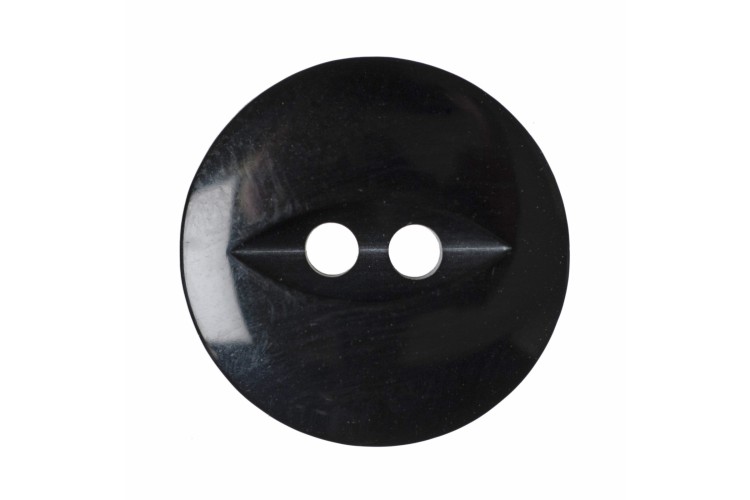 Black Fish Eye Button 16mm G033926-34