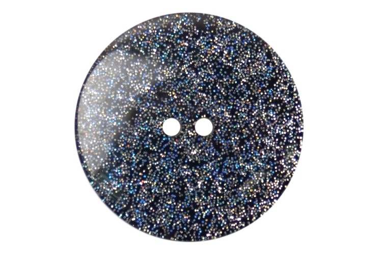 Black Glitter Buttons 28mm 2B\1978