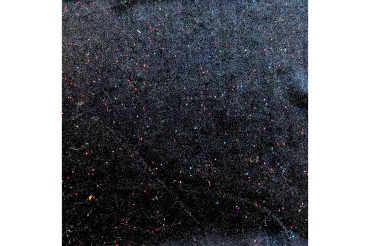 Black Glitter Velour