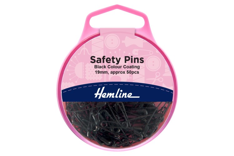 Black Safety Pins (H414.000)