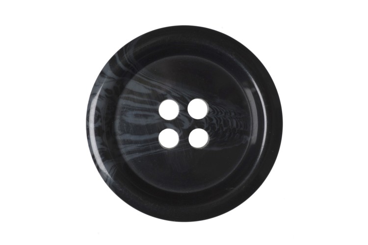 25mm Black Variegated Men's Jacket Button