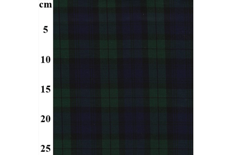 Blackwatch Poly Viscose Tartan