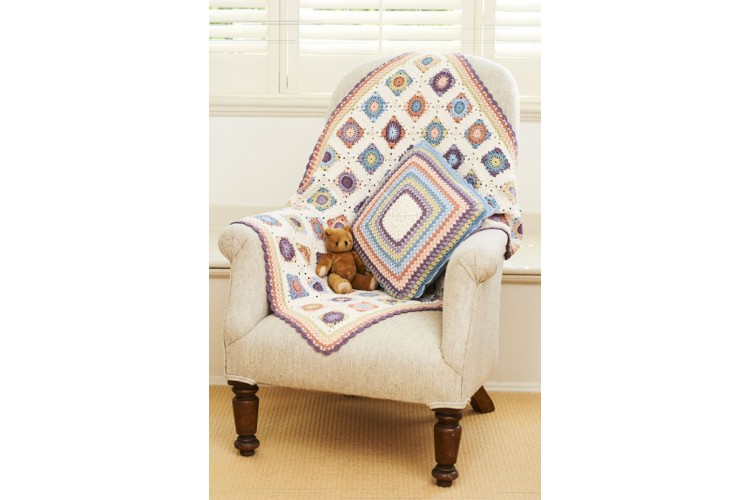 Blanket & Cushion Pattern DK 9804