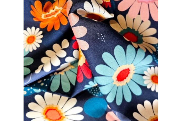 Blazing Viscose Navy