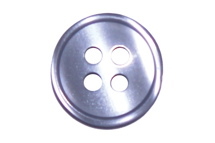 Blue Grey Blouse 4 Hole Rimmed 13mm Buttons