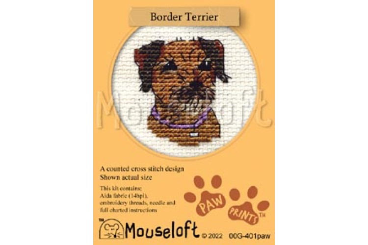 Border Terrier Paw Prints Kit