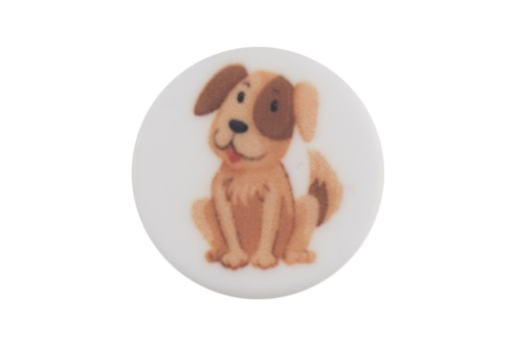 Brown Dog Buttons 15mm 2B/2747
