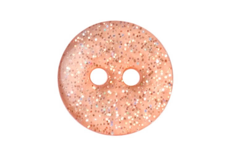 Brown Glitter Round 13mm