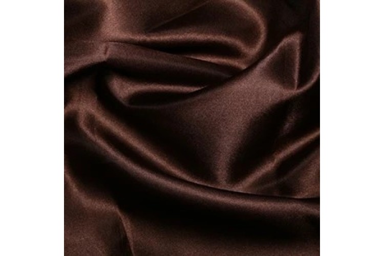 Brown Polyester Satin