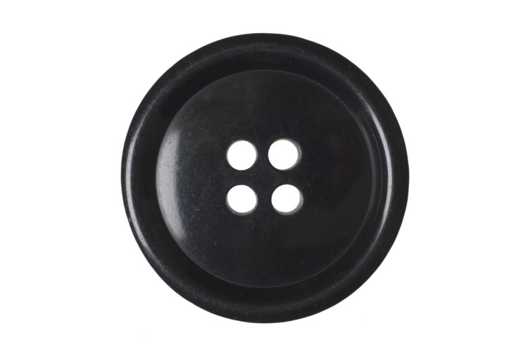 Button Jacket 4-Hole 25mm Black
