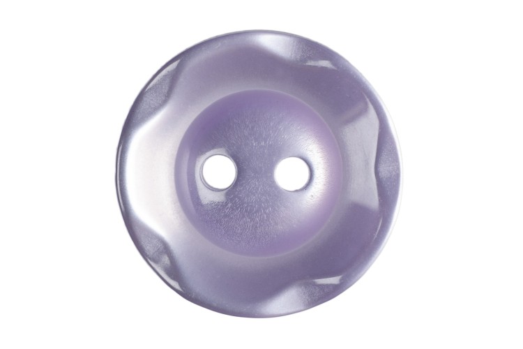 Button Scalloped Edge 16mm Lilac