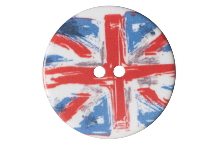 Union Jack Buttons 28mm