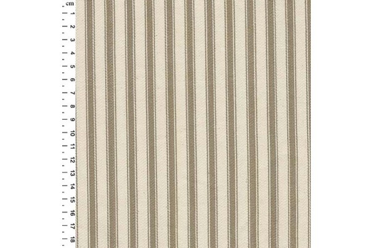 Canvas Ticking Stripe - Taupe