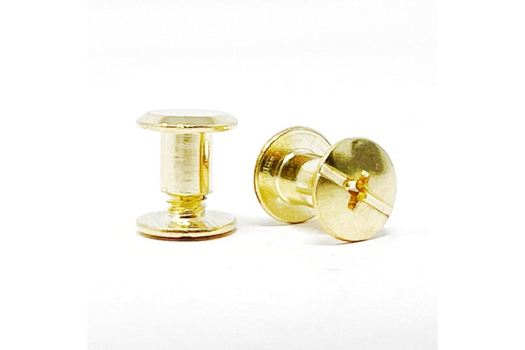 Chicago Screws 10mm Bright Brass