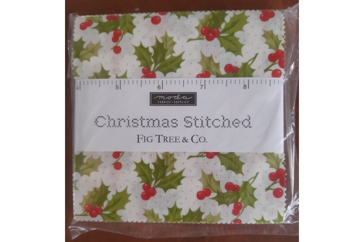 Christmas Stitched Charm Pack