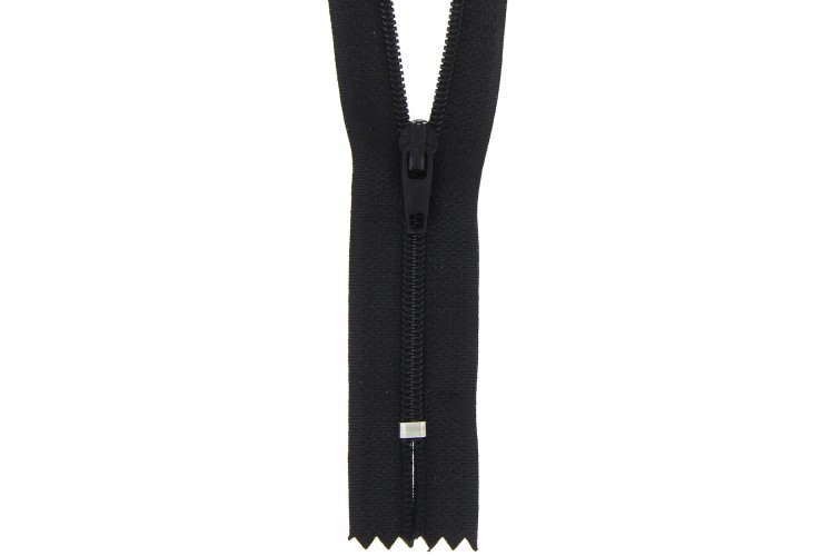 Closed End Zip 18cm/7in Black