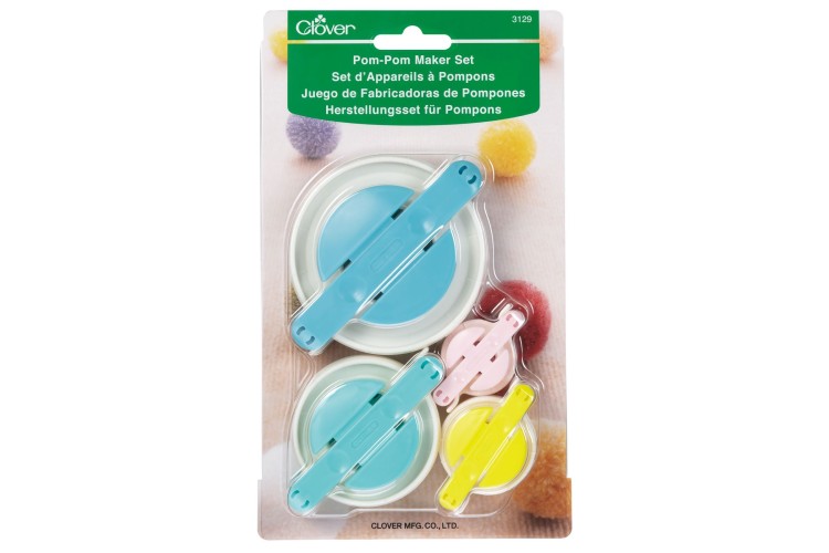 Clover Pom Pom Maker Set - 4 sizes