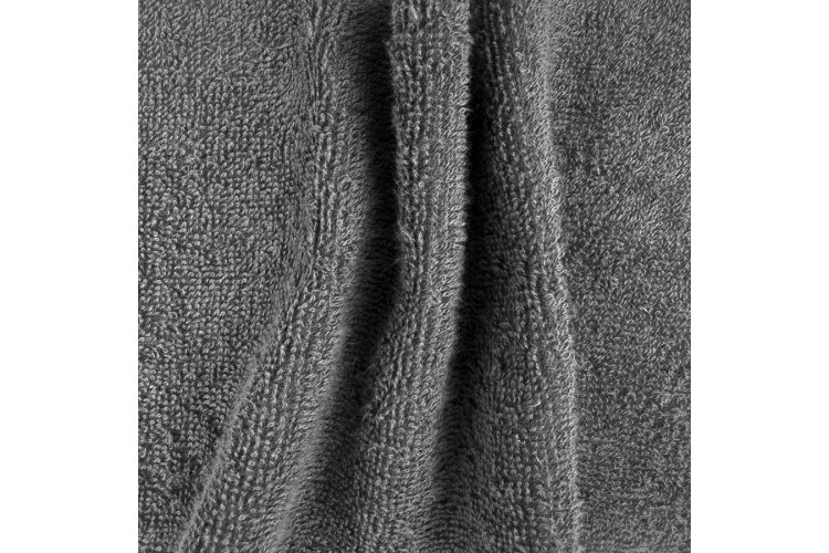 Cotton Towelling Dark Grey 112cm Wide
