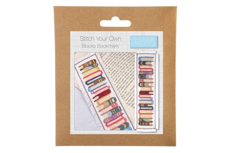 Counted Cross Stitch Kit: Books Bookmark