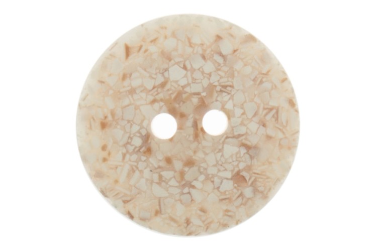 Cream Recycled Eggshell 25mm Button