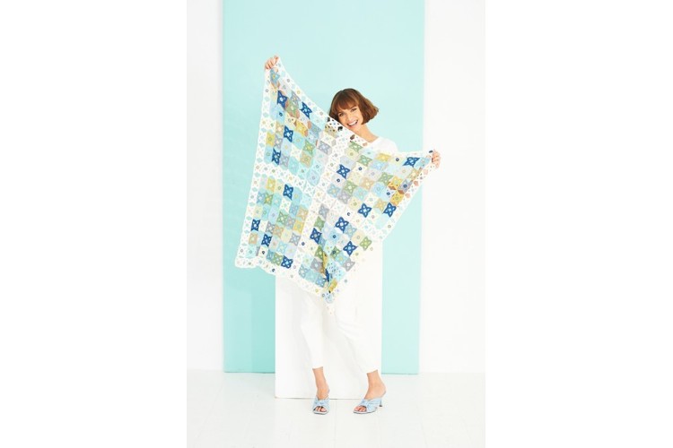 Crochet Blanket Pattern DK 9918