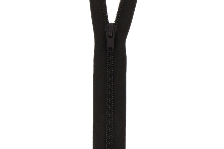 Dark Brown Open Ended Zip 26