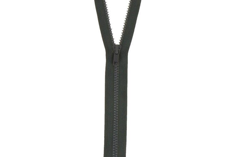 Dark Grey Chunky Open Ended Zip 26