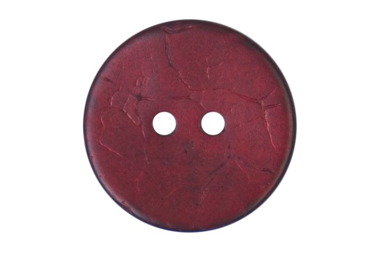 Dark Pink Coconut Button 24mm