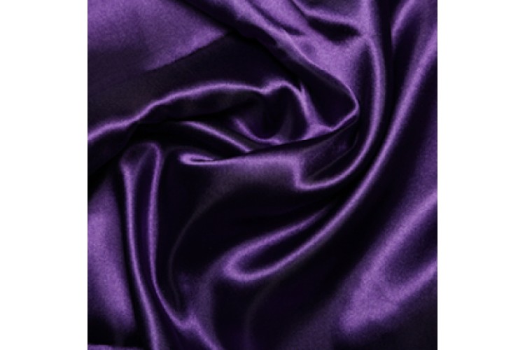 Dark Purple Polyester Satin