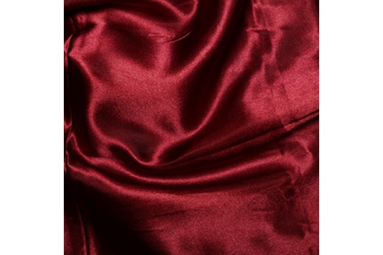 Dark Red Polyester Satin