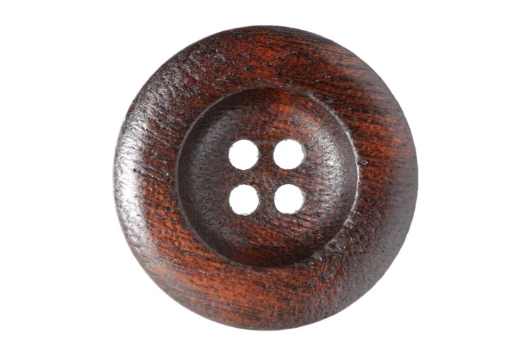 Dark Wood Buttons 25mm