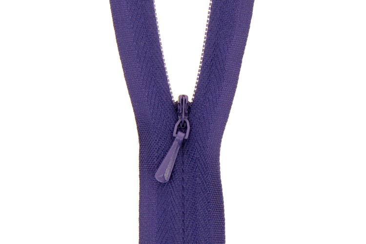 Deep Purple Concealed Zips 24