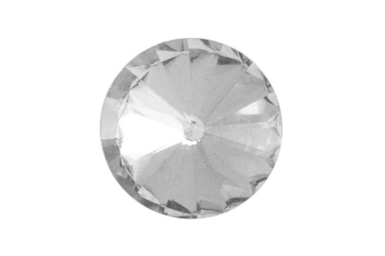 Diamante Button Faceted 8mm Clear