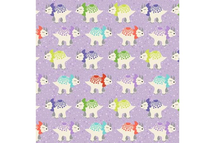 Dino Friends Triceratops Lilac