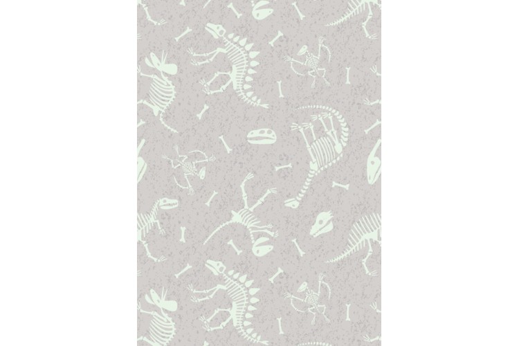 Dino Glow Skeleton Light Grey