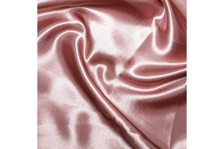 Dusky Pink Polyester Satin