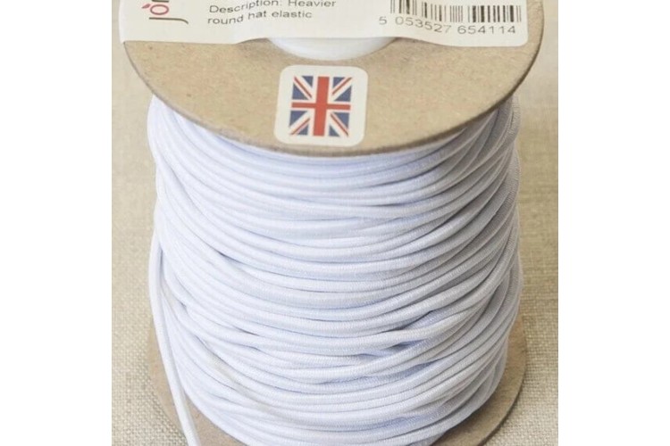 Elastic Heavier Round White (46314C)